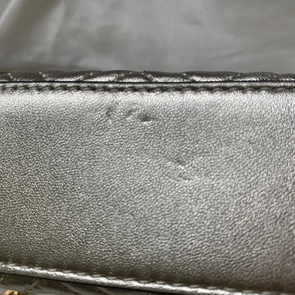 Tory Burch Gold Small Fleming Leather Handbag - Picture 8 of 13